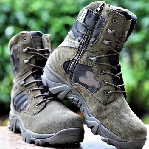 Herren Antirutsch-Wanderstiefel Reißverschluss Schwarz - Norvielle