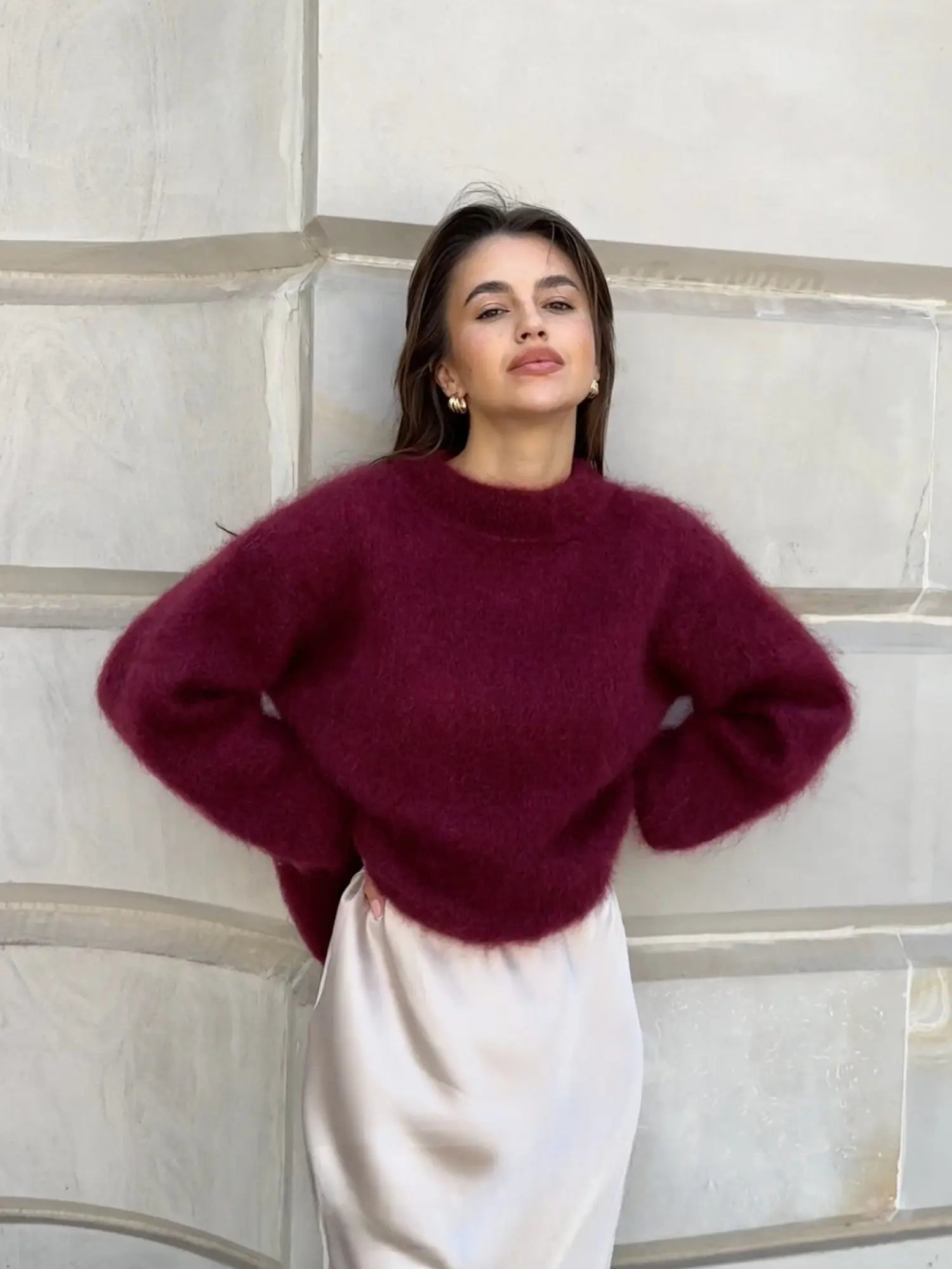 Damen Mohair Pullover - Norvielle
