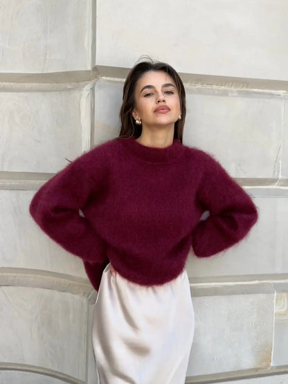 Damen Mohair Pullover - Norvielle