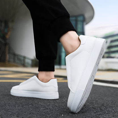Alexander Herren Sneaker Leder Weiß