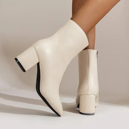 Norvielle Damen Spitzstiefel