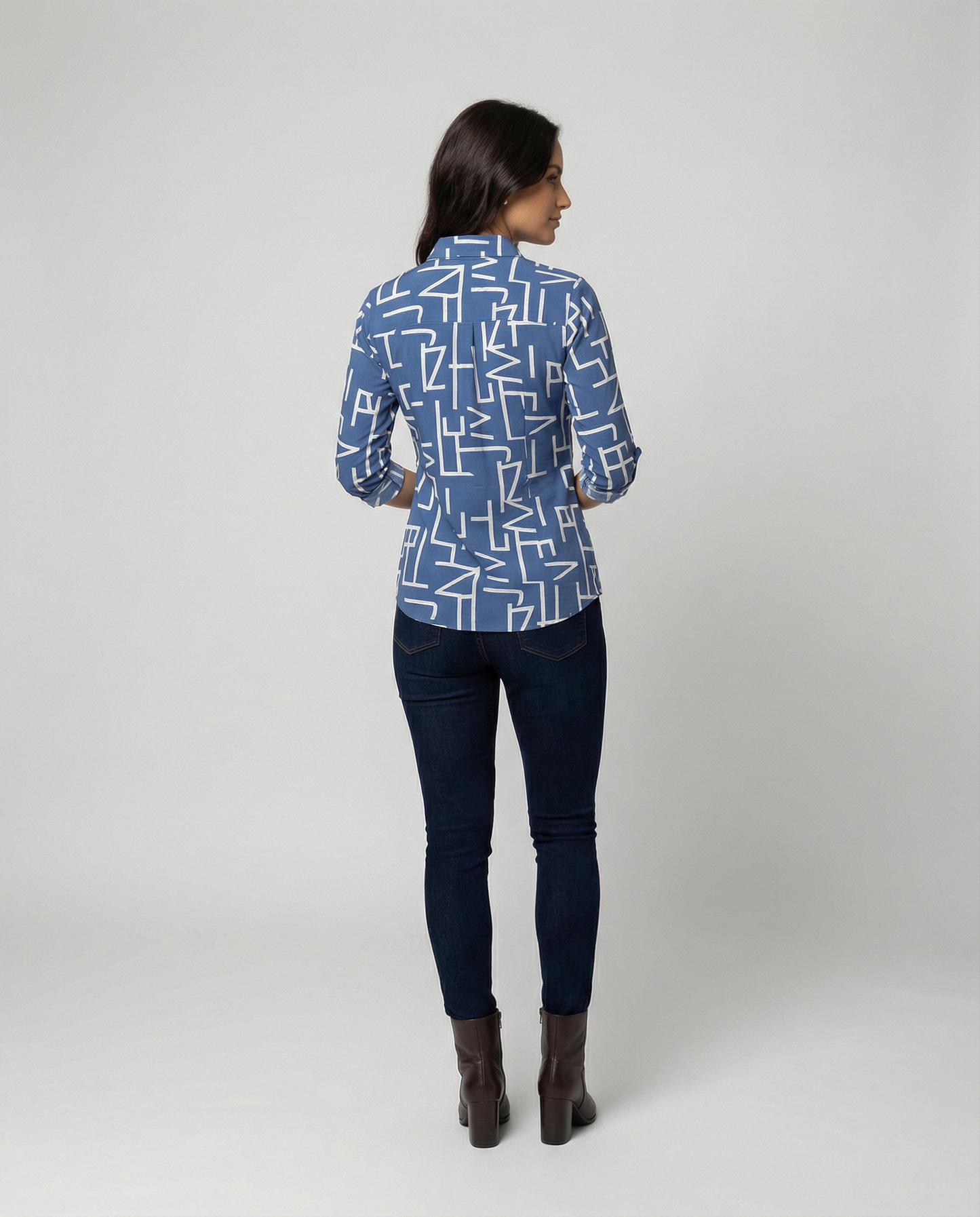 Norvielle Damen Bluse mit Umlegekragen