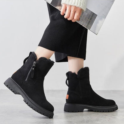Damen Winterboots Bequem Gefüttert