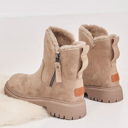 Damen Winterboots Bequem Gefüttert