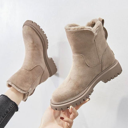 Damen Winterboots Bequem Gefüttert
