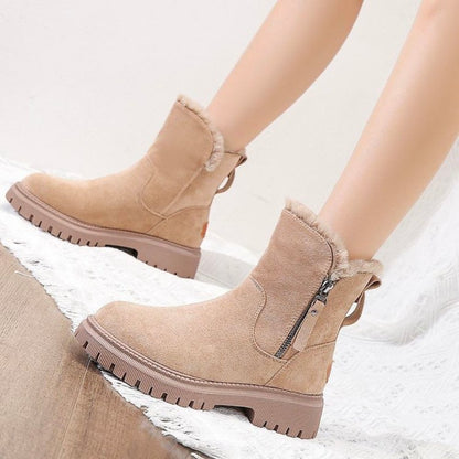 Damen Winterboots Bequem Gefüttert