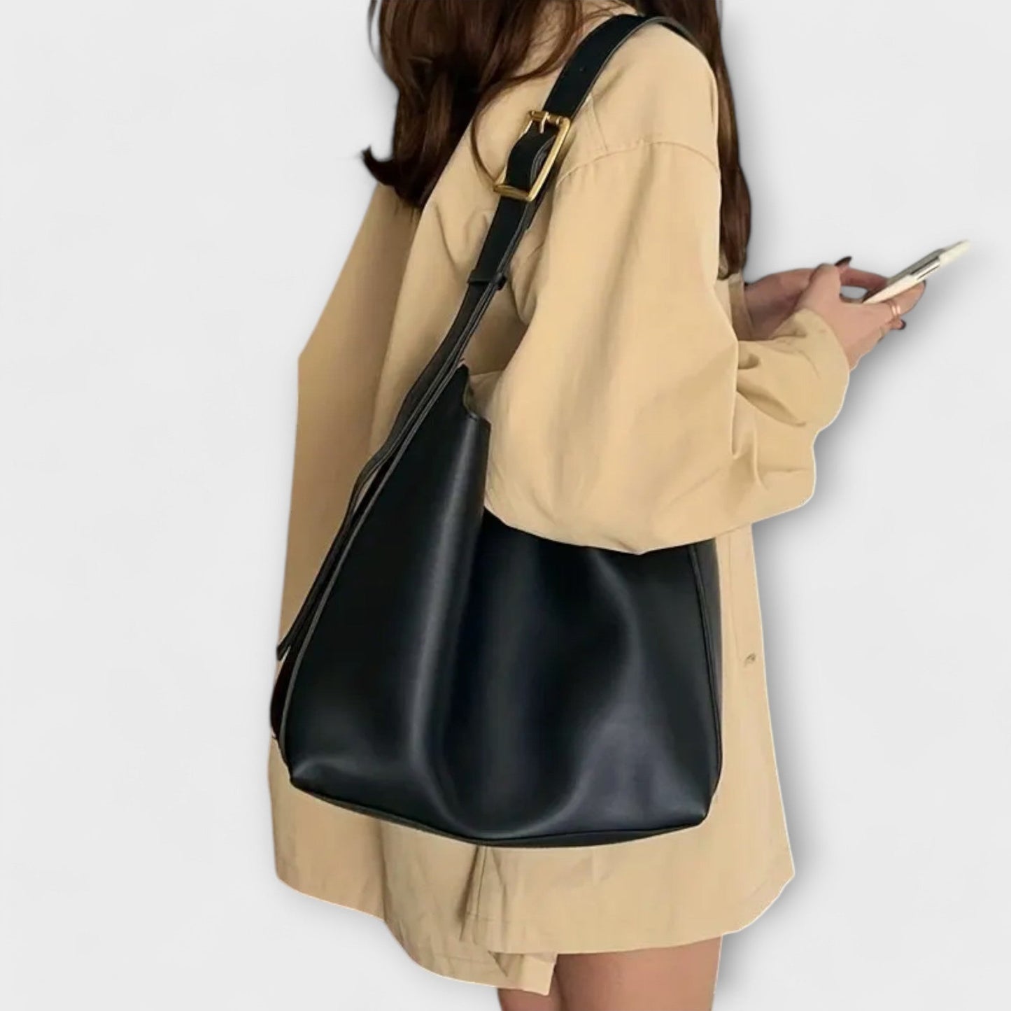 Damen Schultertasche Klassisch Leder