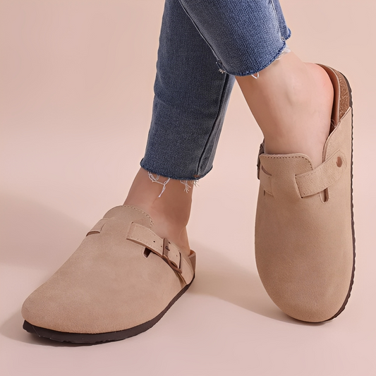 Damen Sommerschuhe Elionor Atmungsaktives Material Beige - Norvielle