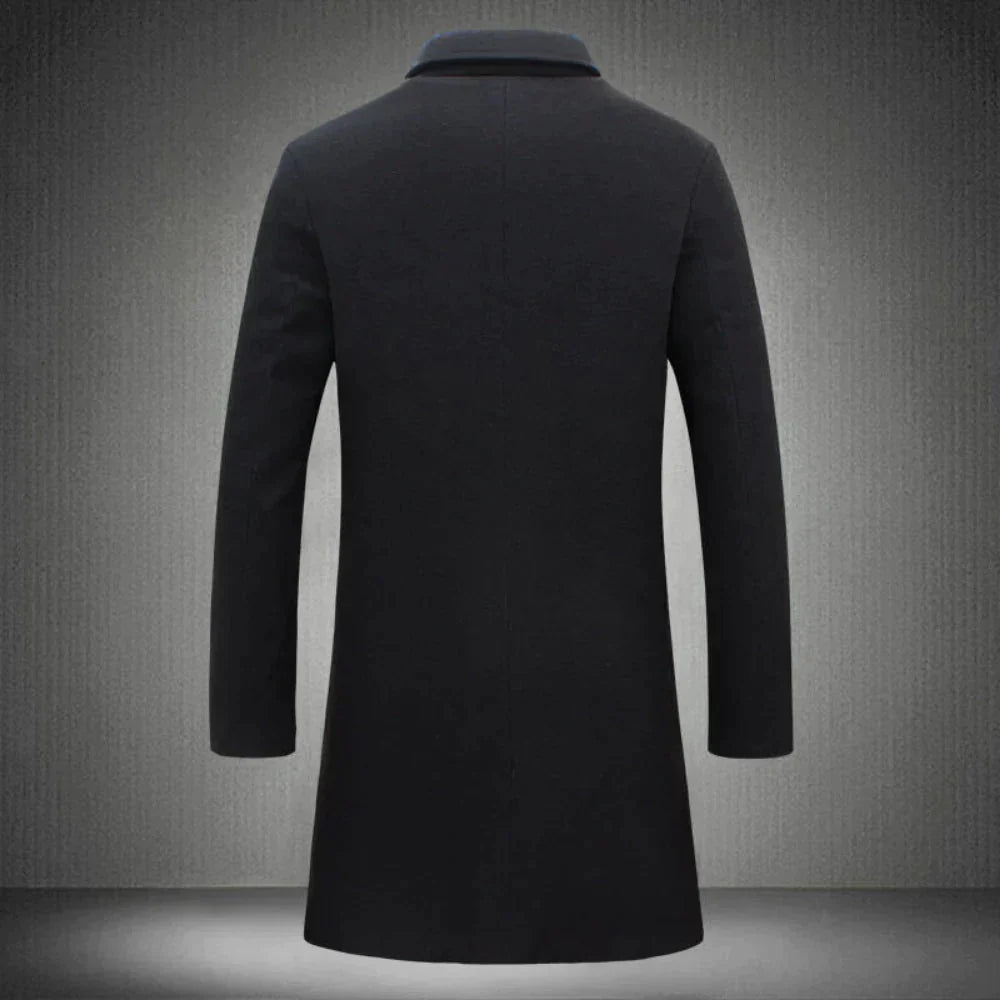 Wollmantel | Mittellang | Einreihig | Wollmantel Herren | Winterjacke-Chaps Herrenmode