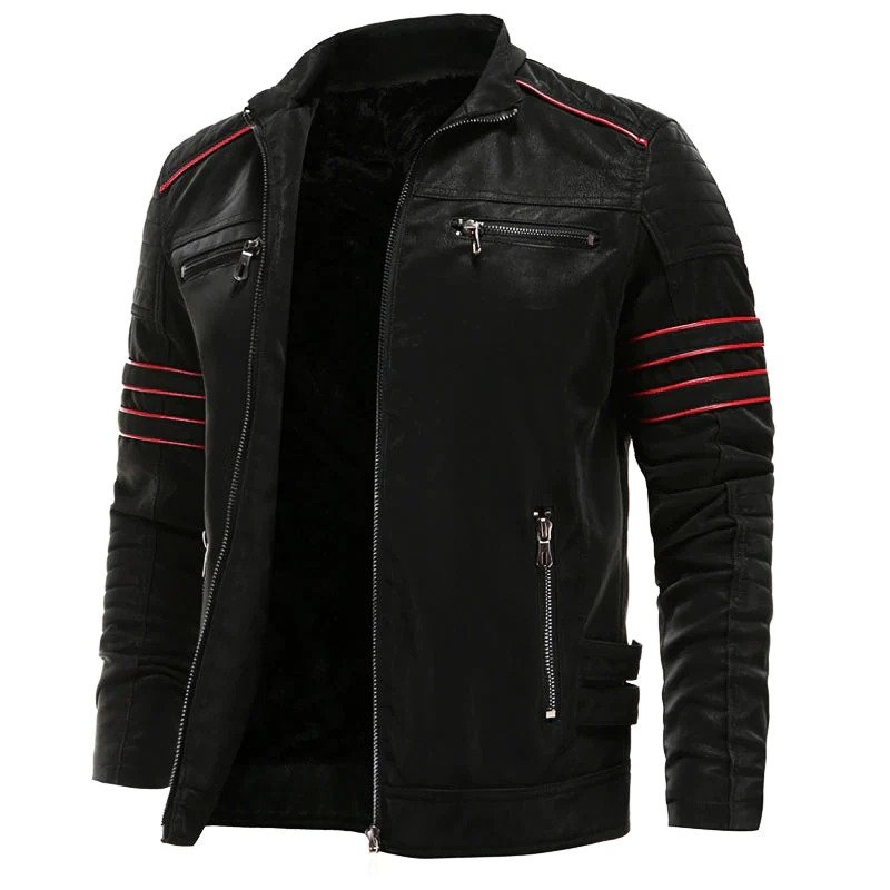 Lederjacke Herren Wolverine Schwarz - Norvielle