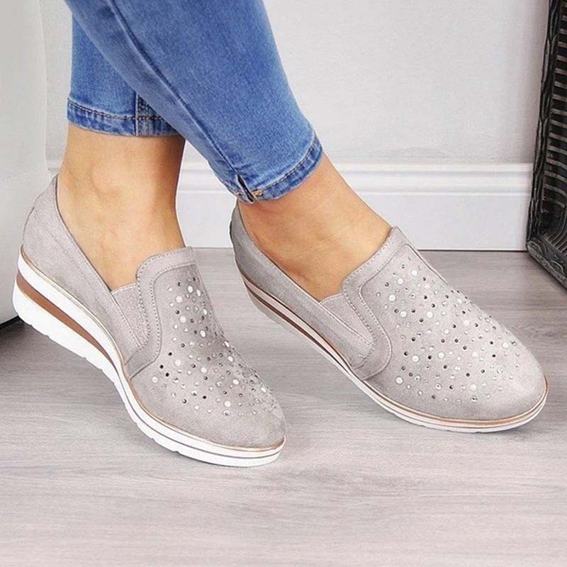 Norvielle Damen Keilschuhe Lässig