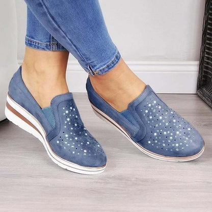 Norvielle Damen Keilschuhe Lässig