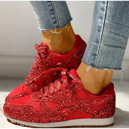 Damen Sportschuhe Pailletten