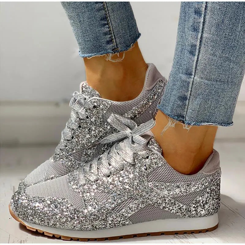 Damen Sportschuhe Pailletten