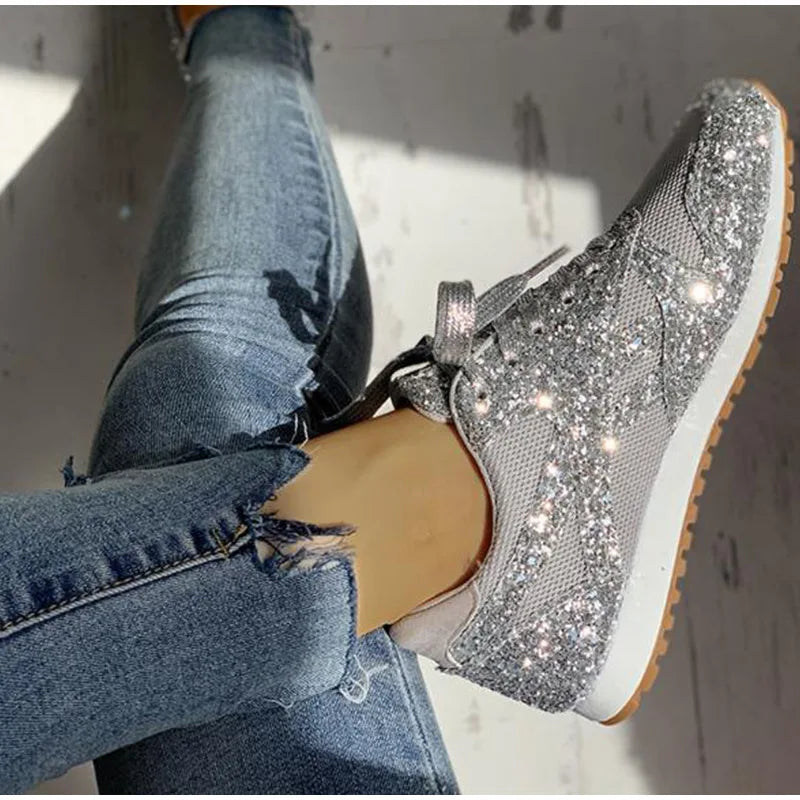 Damen Sportschuhe Pailletten