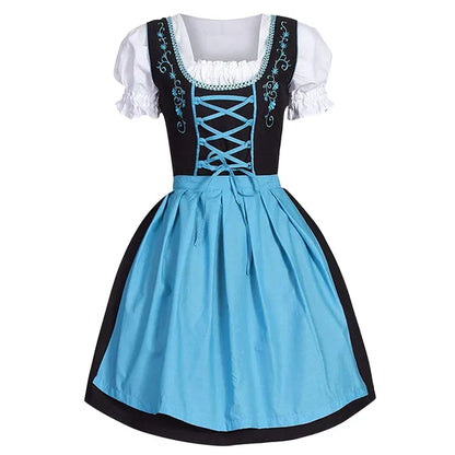 Bayerisches Trachtenkleid Damen Oktoberfest Dirndl Kleid