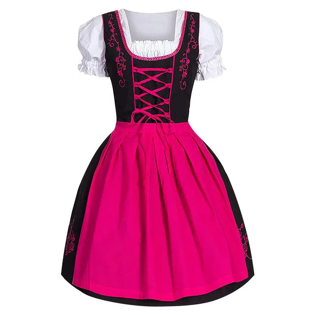 Bayerisches Trachtenkleid Damen Oktoberfest Dirndl Kleid