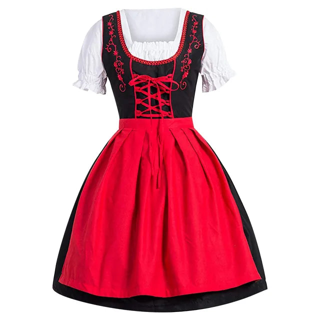 Bayerisches Trachtenkleid Damen Oktoberfest Dirndl Kleid