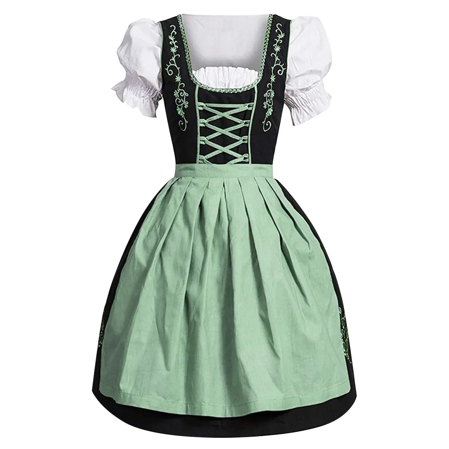 Bayerisches Trachtenkleid Damen Oktoberfest Dirndl Kleid - Norvielle