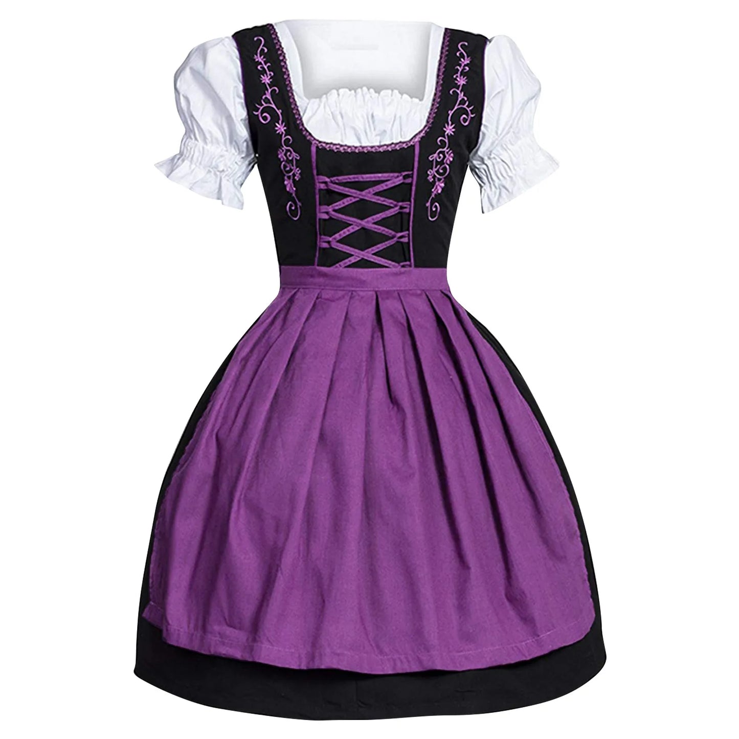 Bayerisches Trachtenkleid Damen Oktoberfest Dirndl Kleid