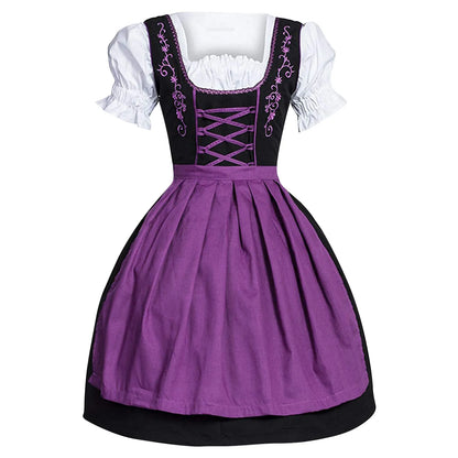 Bayerisches Trachtenkleid Damen Oktoberfest Dirndl Kleid
