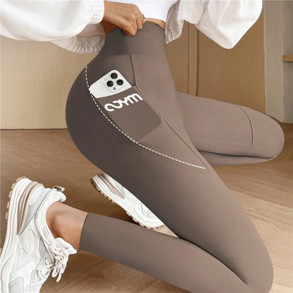 Damen Sportleggings Mit Tasche