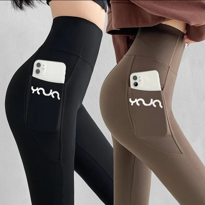 Damen Sportleggings Mit Tasche