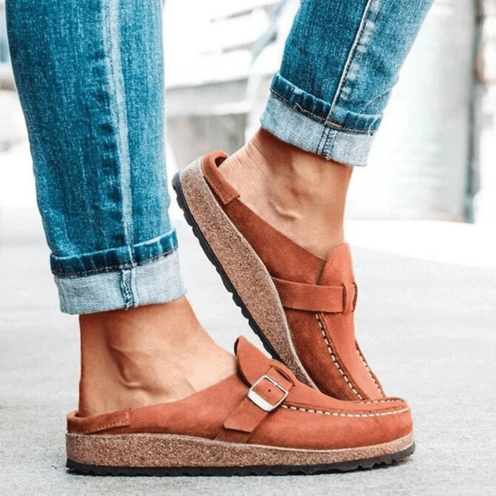 Damen Sandalen Ergonomische Sohle mit Riemenführung