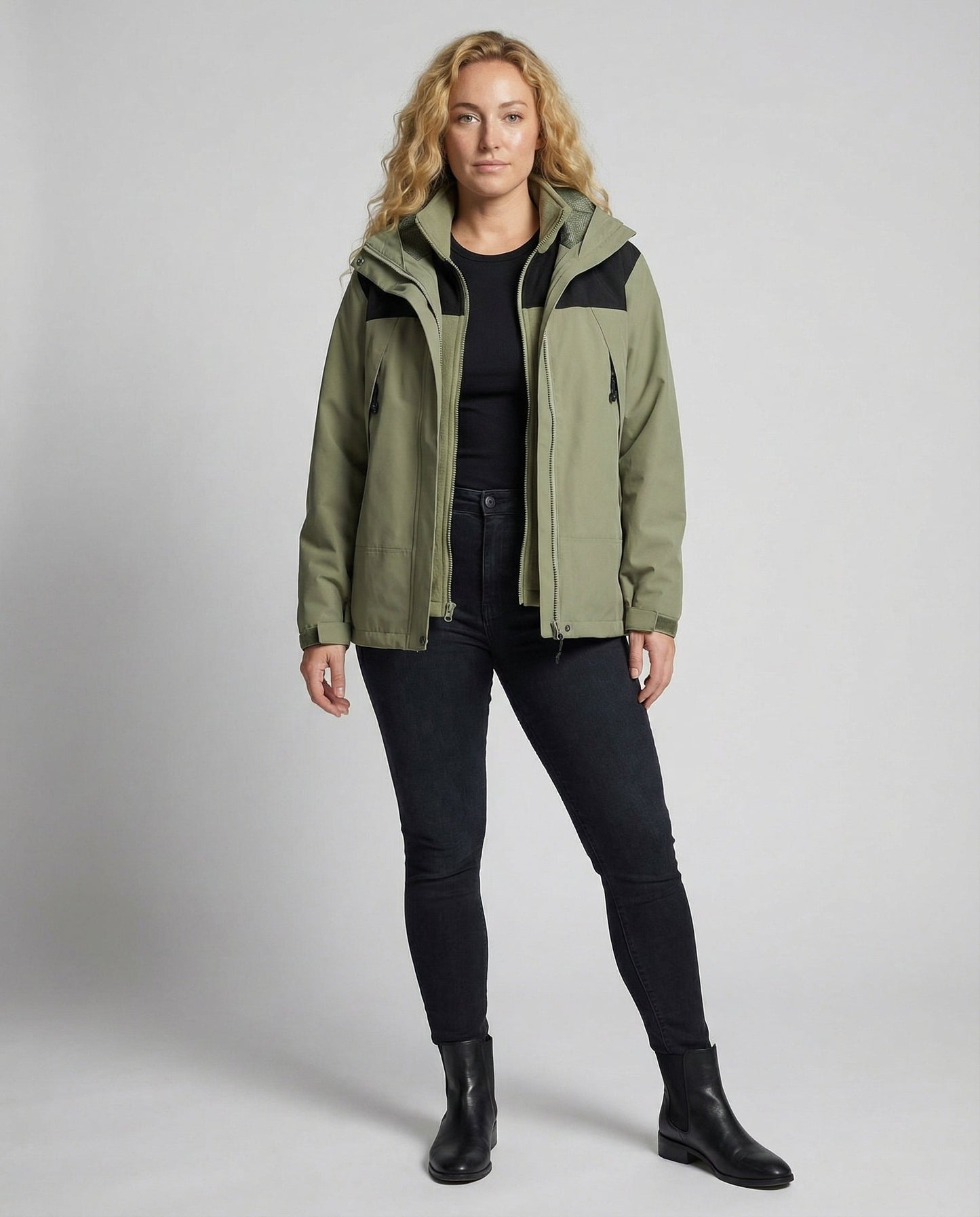 Damen Winterjacke Fleece Warm Norvielle