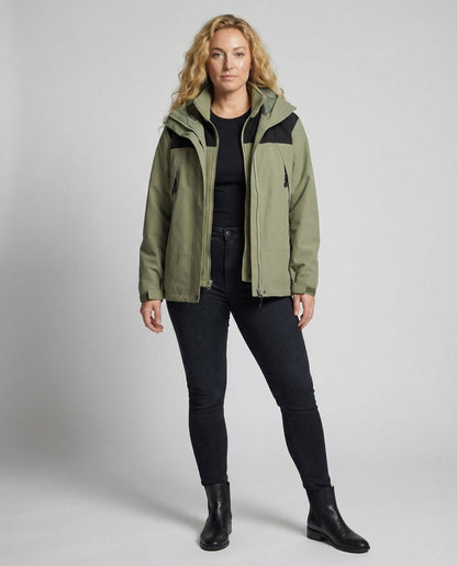 Damen Winterjacke Fleece Warm Norvielle