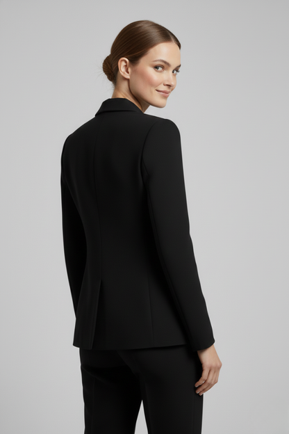Damen Zweireihiger Blazer Goldknöpfe