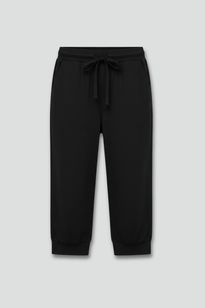 Damen Capri-Hosen Kordelzug Seitentaschen - Norvielle