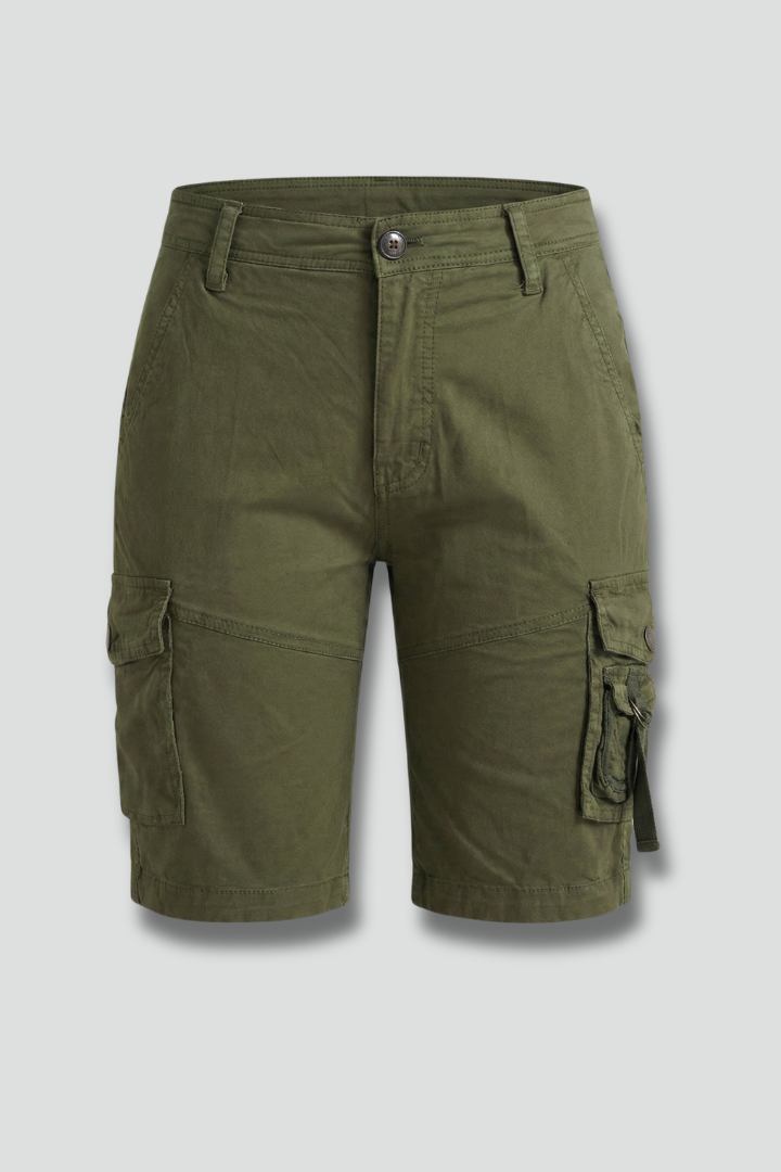 Damen Cargo Shorts Utility Taschen Beige - Norvielle
