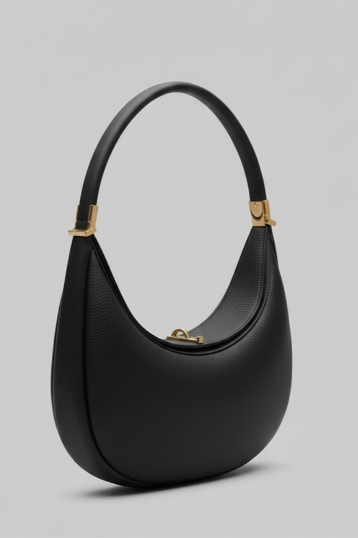 Damen Klassische Halbmond Schultertasche Einriemen