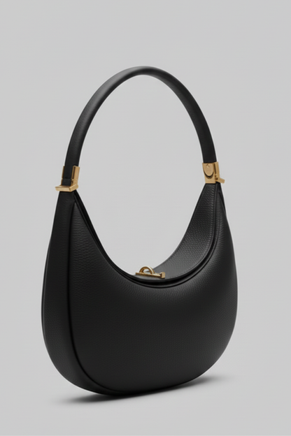 Damen Klassische Halbmond Schultertasche Einriemen