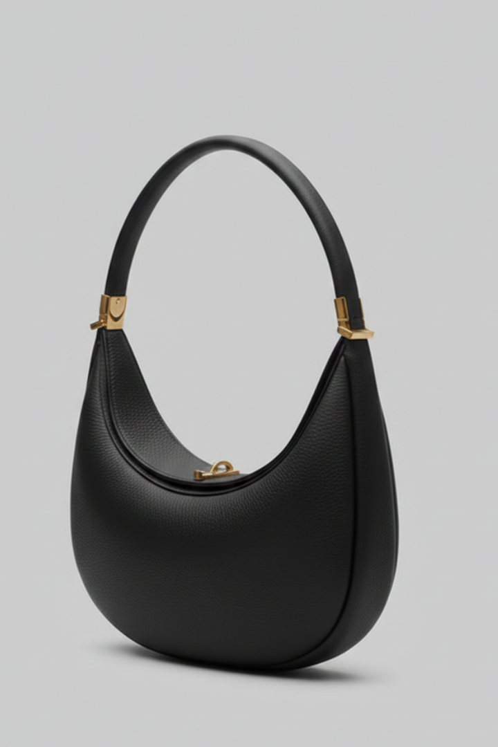 Damen Klassische Halbmond Schultertasche Einriemen
