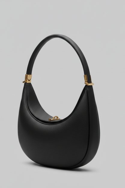 Damen Klassische Halbmond Schultertasche Einriemen