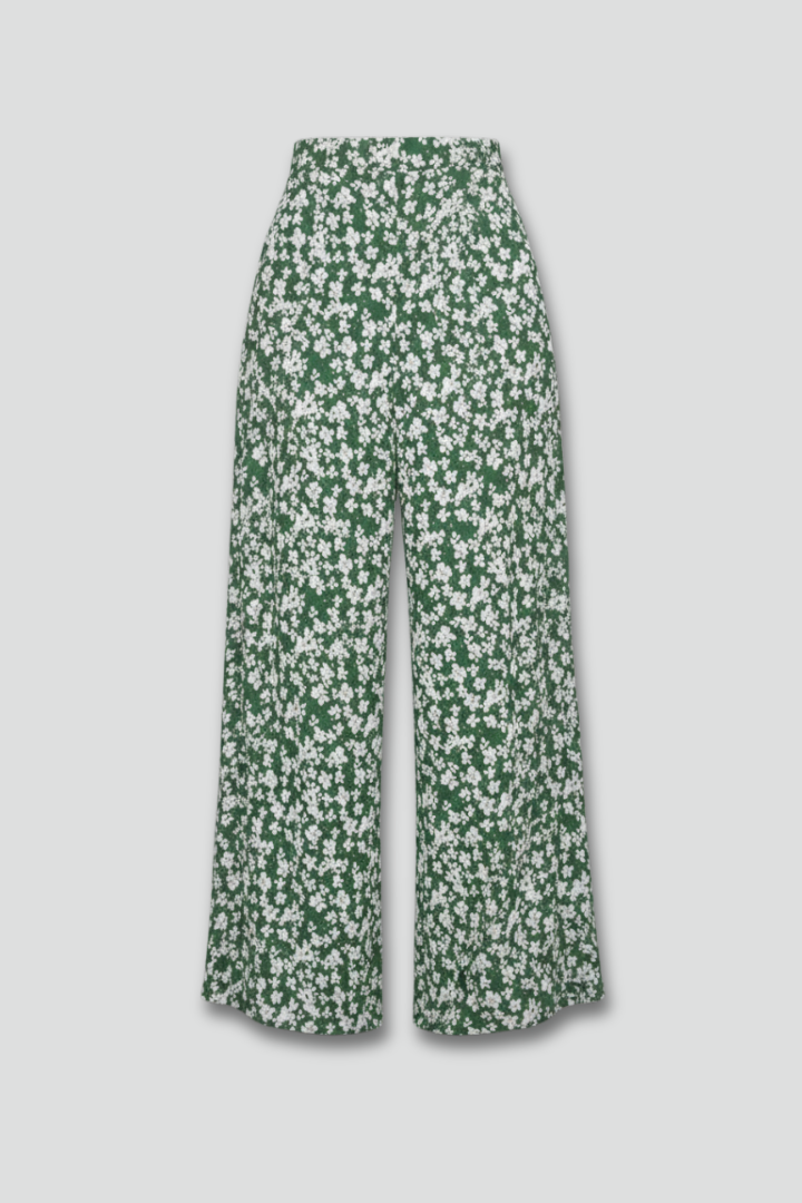 Damen Palazzo-Hosen Floralmuster Weites Bein - Norvielle