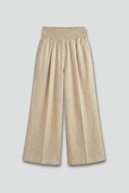 Damen Palazzo-Hose Hocher Bund Falten - Norvielle