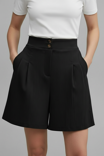 Damen Highwaist Shorts Weites Bein