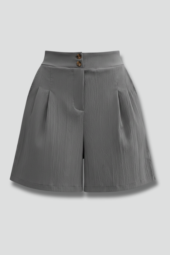 Damen Highwaist Shorts Weites Bein - Norvielle