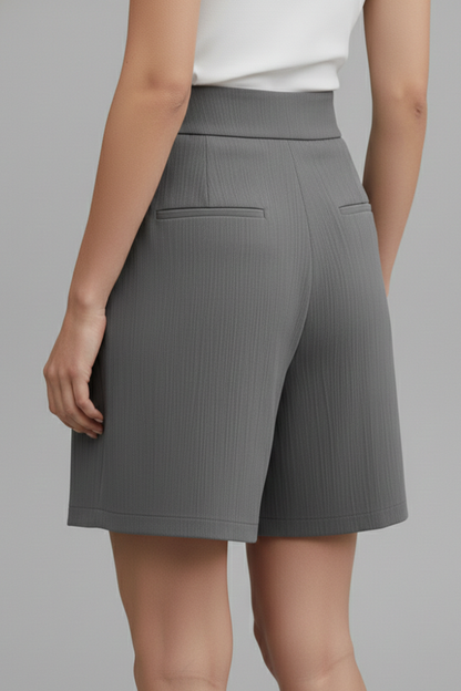 Damen Highwaist Shorts Weites Bein