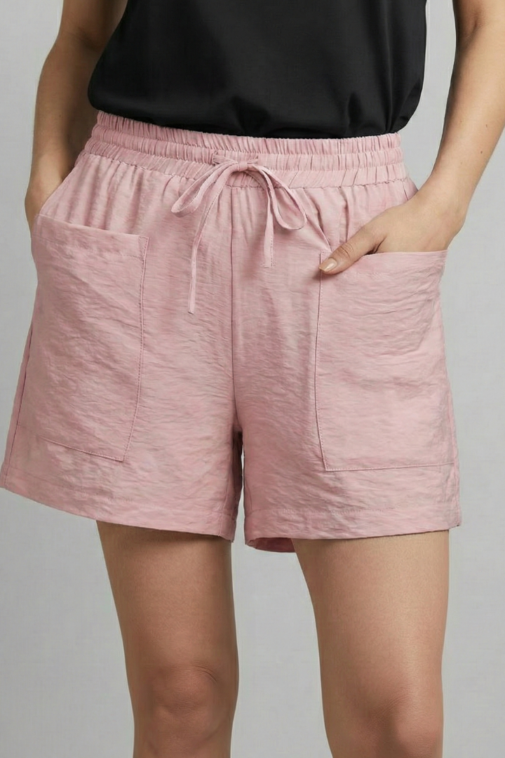 Damen Casual Shorts Elastischer Bund Kordelzug