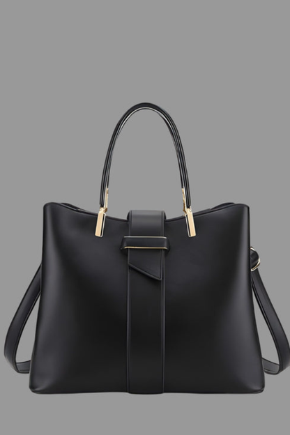 Damen Strukturierte Schultertasche mit Griffen und Riemen Jasmin