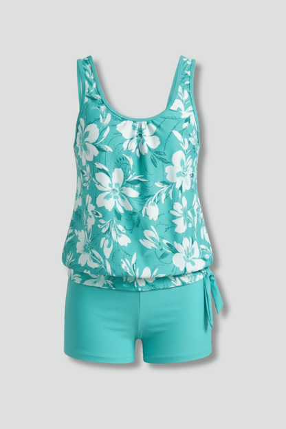 Damen Tankini-Set Badeshorts Bedruckt - Norvielle