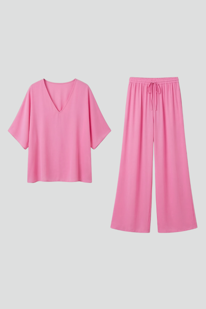 Damen Zweiteiliges Set Weite Hosen - Norvielle