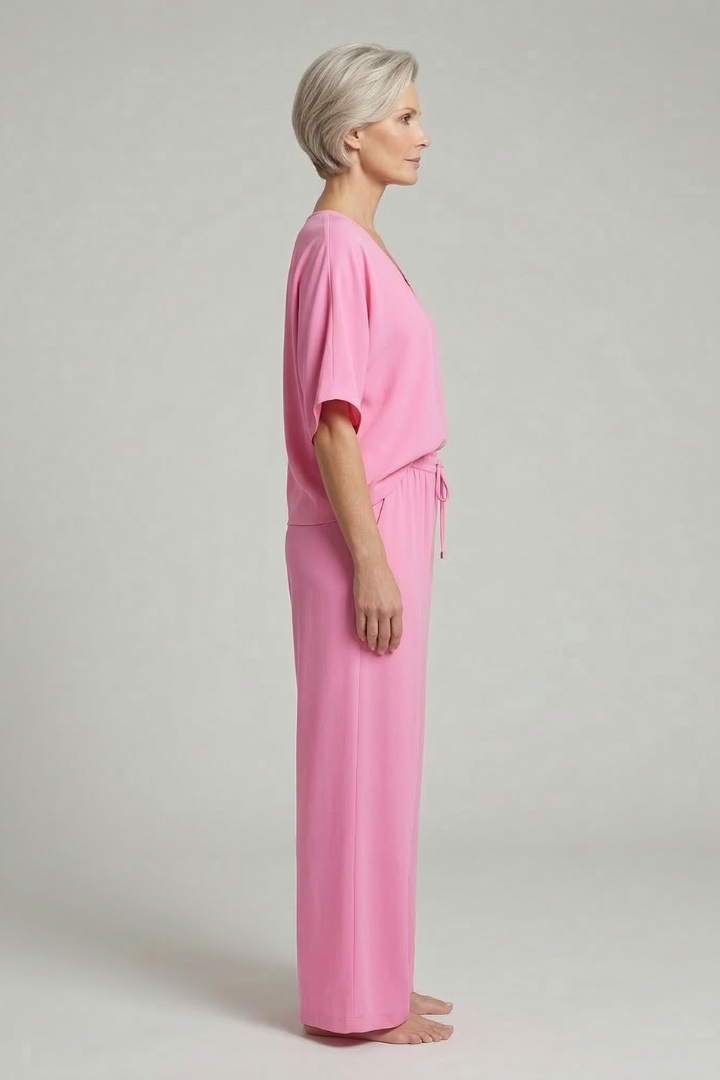 Damen Zweiteiliges Set Weite Hosen