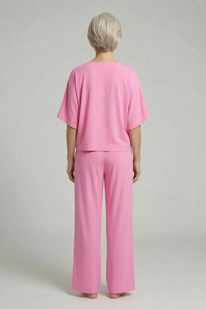 Damen Zweiteiliges Set Weite Hosen