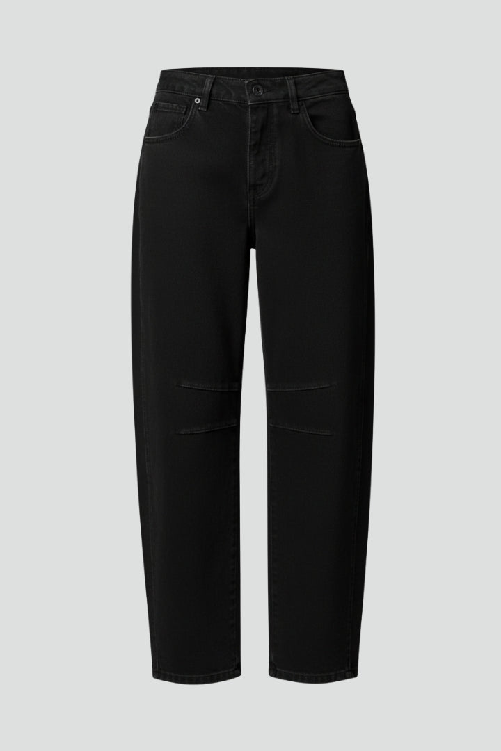 Damen Hochtaillierte Stretch Jeans Weite - Norvielle