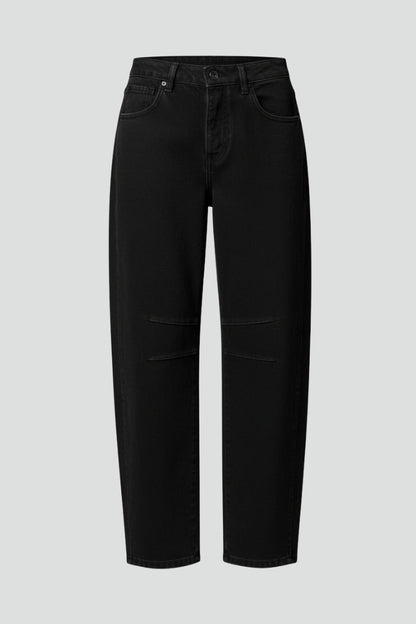 Damen Hochtaillierte Stretch Jeans Weite - Norvielle